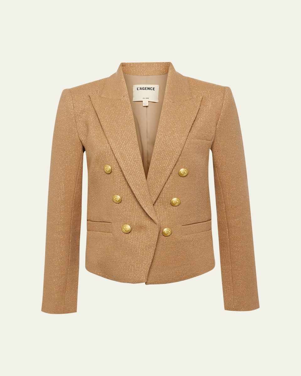 Brooke Double-Breasted Cropped Blazer